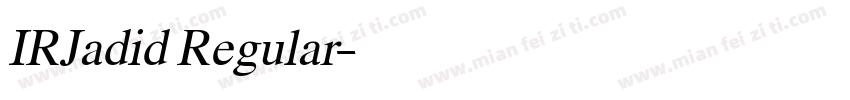 IRJadid Regular字体转换